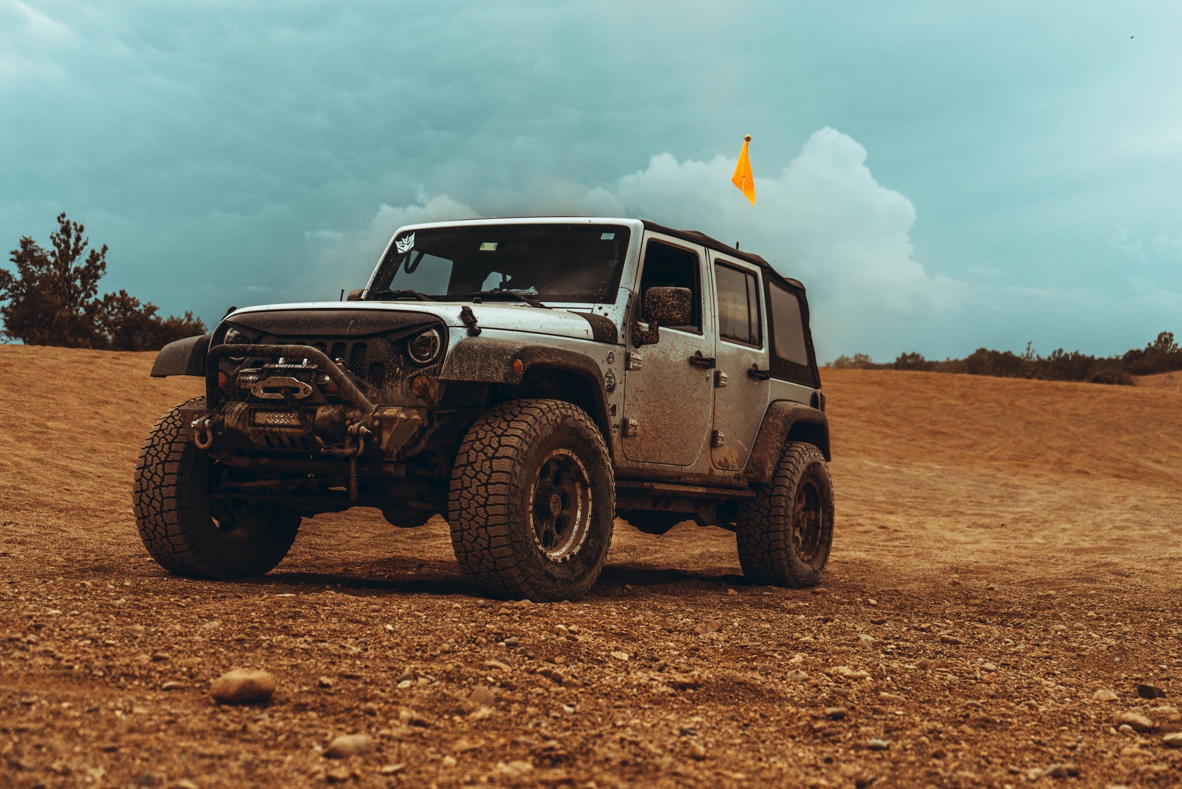 A locally sourced 4x4 crossing the desert